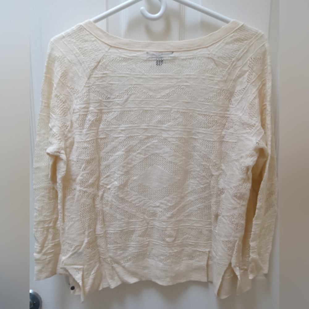 American Eagle Outfitters Cream Cardigan Sweater, Large, New, AE - Picture 6 of 6